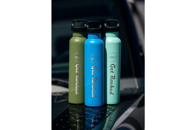 Crater Blue, Cool Mint, Army Green Water Bottles