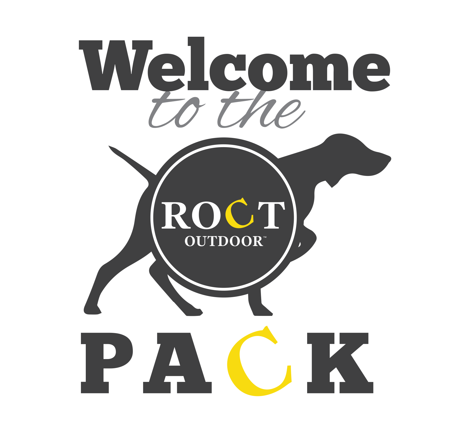 ROCT Welcome to the pack logo