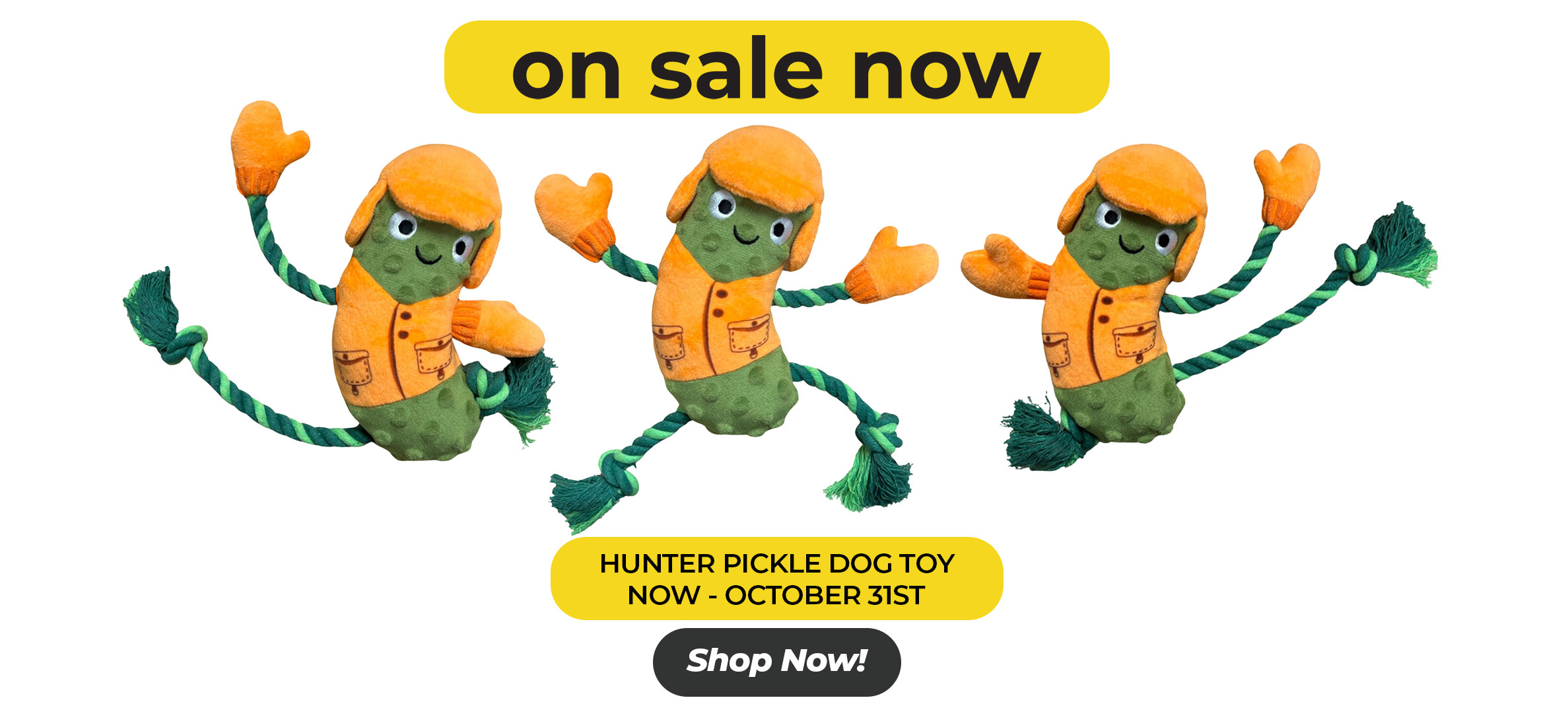 hunter pickle dog toy