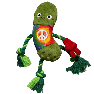 Peace Pickle Dog Toy